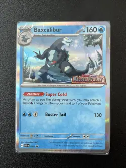 Pokemon TCG SV Paldea Evolved Build&Battle Deck Baxcalibur Black Star Promo 019 - Image 1