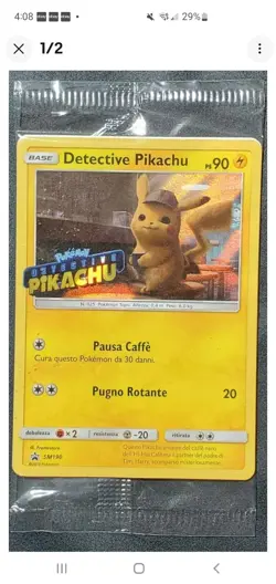Carte Pokemon Detective Pikachu Holo SM190 - Promo SM - Ita Italien - Scelled - Image 1