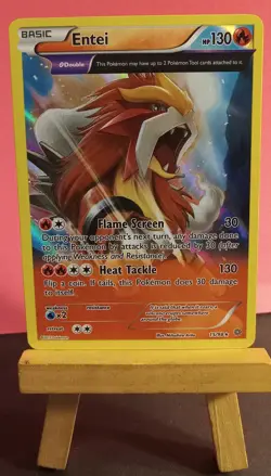 Pokemon TCG Entei 15/98 XY Ancient Origins Holo Rare Lightly Played - Image 3