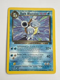 Pokemon TCG Team Rocket Dark Blastoise Rare 20/82 - Image 1