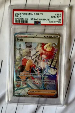 Mela 254/182 SV04 Paradox Rift Trainer Pokemon Special Illustration Rare PSA 10 - Image 1