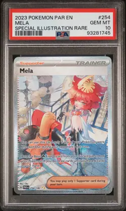Mela 254/182 SV04 Paradox Rift Trainer Pokemon Special Illustration Rare PSA 10 - Image 3