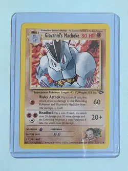 2000 Giovanni's Machoke 42/132 - Gym Challenge - NM Pokemon TCG - WotC - Image 2