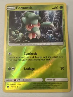 Fomantis - 15/236 - Reverse Holo - Pokemon - Unified Minds - MP - Image 1