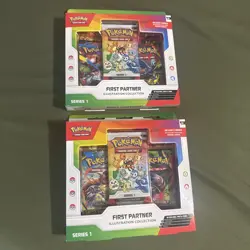 Pokemon TCG First Partner Illustration Collection Series 1 New Sealed Lot (2) - Image 1