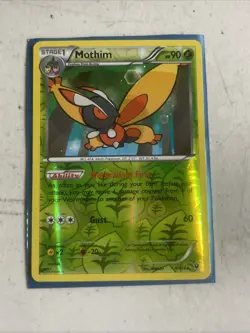 Pokemon XY - Fates Collide 4/124 Mothim Reverse Holo - Image 1