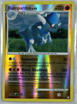 Pokemon TCG - Rampardos Mysterious Treasures 33/123 Reverse Holo LP - Image 1