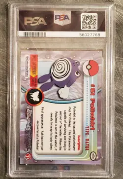 Poliwhirl #61 - Pokemon Topps Chrome TV SERIES - PSA 10 - Image 2