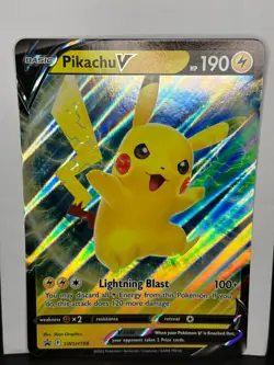 Pikachu V SWSH198 Black Star Promo JUMBO 2022 - Pokemon TCG NM - Image 1