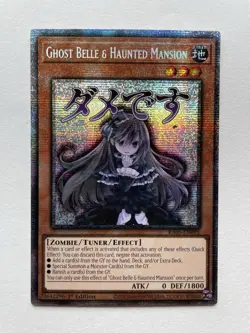 Yu-Gi-Oh! Ghost Belle & Haunted Mansion STAMPED STARLIGHT RARE RA05-EN092 - Image 1