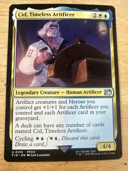 MTG Cid, Timeless Artificer (0216), NM-Mint, English Final Fantasy - Image 1
