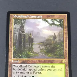 MTG - Woodland Cemetary - Dominaria Remastered - NM Retro Border - Magic - Land - Image 4
