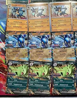 Pokemon Lucario 114/198, 051/131 Tyranitar 135/193, 064/13 Stamped Promo Lot 20 - Image 2