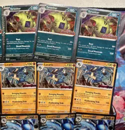 Pokemon Lucario 114/198, 051/131 Tyranitar 135/193, 064/13 Stamped Promo Lot 20 - Image 4