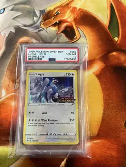 Lugia SWSH069 Vivid Voltage PSA Graded 10 Pokemon TCG - Image 1