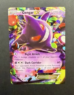 Gengar EX 34/119 XY - Phantom Forces Light Play Pokemon Card - Image 3