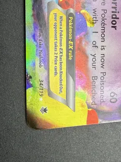 Gengar EX 34/119 XY - Phantom Forces Light Play Pokemon Card - Image 4