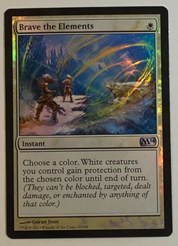 MTG - 1x Brave the Elements - Core Set 2014 - NM Foil White Magic the Gathering - Image 1