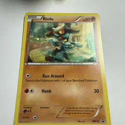 Riolu Pokemon BW33 Cosmos Holo Black & White Promo W/Swirl English Tcg Near Mint - Image 2