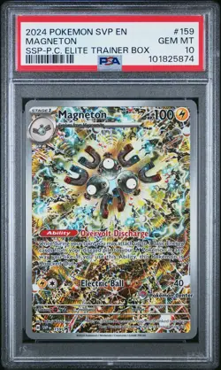 Magneton 159/191 PSA 10 GEM MINT Surging Sparks Pokemon Center ETB Promo - Image 1