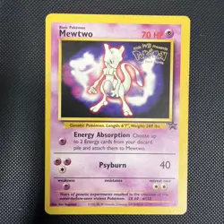 Pokemon TCG Mewtwo Black Star Promo 3 WOTC 1999 WB ‘The First Movie’ Stamp - Image 1