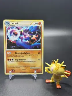 Lucario 014/095 Pokemon Call Of Legends Cracked Ice Holo Deck Exclusives - LP - Image 1