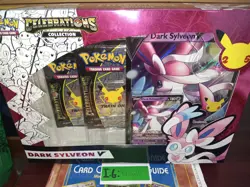 Pokemon 2021 Celebrations Dark Slyveon V Collection Box Sealed - Image 1