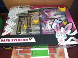 Pokemon 2021 Celebrations Dark Slyveon V Collection Box Sealed - Image 3