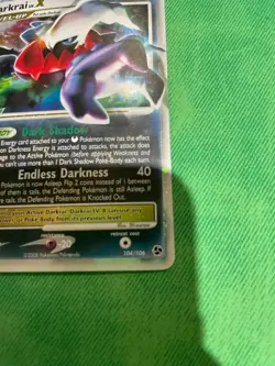 Pokemon - Darkrai LV.X 104/106 - Great Encounters Holofoil VLP - Image 4