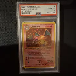 Charizard 4/102 Base Set Shadowless 1st Edition Holo PSA 10 Pokemon TCG - Image 1