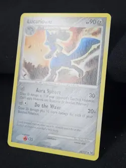 Pokemon Riolu 117/146 DP Legends Awakened & Lucario 53/127 Platinum Non Holo LP - Image 4