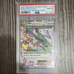 2021 POKEMON CELEBRATIONS CLASSIC COLLECTION #76 M RAYQUAZA EX PSA 10 HOLO - Image 1