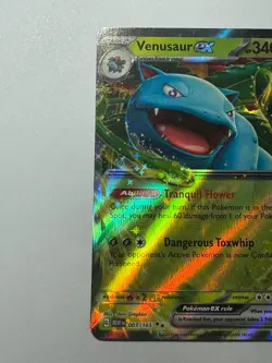Pokemon TCG Venusaur ex Scarlet & Violet - 151 003/165 Holo Double Rare NM/M - Image 1