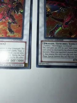 Yu-Gi-Oh Red Nova Dragon CT07-EN005 Secret Rare Limited Edition - Image 2