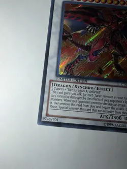 Yu-Gi-Oh Red Nova Dragon CT07-EN005 Secret Rare Limited Edition - Image 3