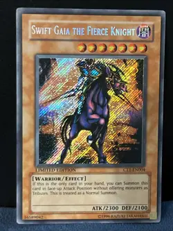 2004 Swift Gaia the Fierce Knight CT1-EN004 Collectors Tin Vintage Yugioh - Image 1