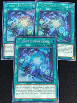 YUGIOH S-FORCE BRIDGEHEAD BLVO-EN057 1ST SECRET X3 (NM) - Image 1