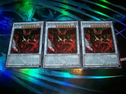 3x Hot Red Dragon Archfiend Abyss 1st Edition Common SDCK-EN042 Yu-Gi-Oh! - Image 1