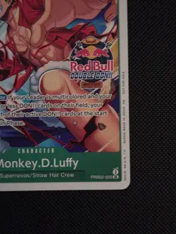 One Piece TCG - Monkey.D.Luffy PRB02-005 Red Bull Double DON!! - Promo - Image 4