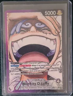 Bandai One Piece CCG Monkey.D.Luffy Leader The Four Emperors OP09-061 5000 Power - Image 3