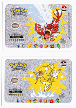 POKEMON - WHOS THAT POKEMON U * SHINY MAGIKARP & GYARADOS * GLITTER FOIL CARD - Image 1