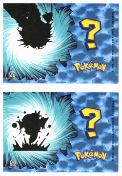 POKEMON - WHOS THAT POKEMON U * SHINY MAGIKARP & GYARADOS * GLITTER FOIL CARD - Image 2