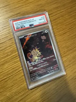 PSA 10 Team Rocket's Meowth 109/098 Art Rare SV10 Japanese Pokemon Card GEM MINT - Image 1
