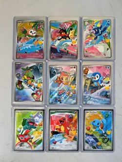 Pokemon 2026 First Partner Illustration Collection Series 1 Promo Set (9 Cards) - Image 1