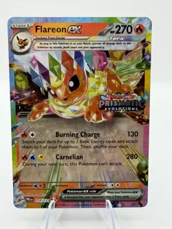 Flareon ex - (Prismatic Evolutions Stamp) 014/131 Miscellaneous Cards & Products - Image 1