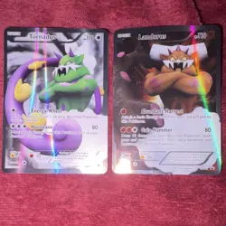 Tornadus & Landorus full art Holo Card Lot BW Black Star Promo - Image 1