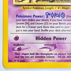 Unown [F] 48/75 Pokemon TCG Neo Discovery NM Vintage 2001 Card - Image 5