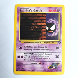 Sabrina's Gastly 96/132 Pokemon TCG Gym Challenge NM Vintage 2000 Card - Image 2