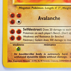 Golem 36/62 Pokemon TCG Fossil NM Vintage 1999 Card - Image 5