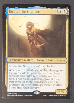 MTG - Etrata the Silencer - Guilds of Ravnica - LP - Rare - Magic The Gathering - Image 1